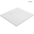 Oltens Bergytan brodzik 80x80 cm kwadratowy RockSurface biały 17100000