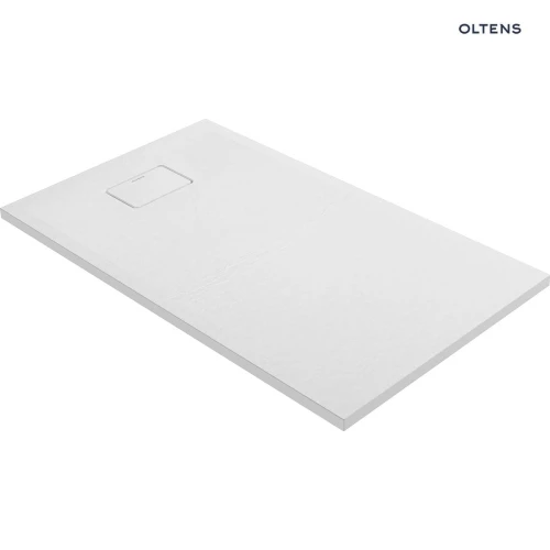 Oltens Bergytan brodzik 120x70 cm prostokątny RockSurface biały 15102000