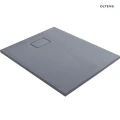 Oltens Bergytan brodzik 100x80 cm prostokątny RockSurface szary beton 15100700