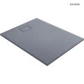Oltens Bergytan brodzik 120x90 cm prostokątny RockSurface szary beton 15104700