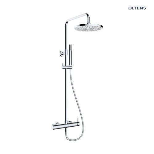Oltens Molle zestaw prysznicowy ścienny z deszczownicą chrom 36504100