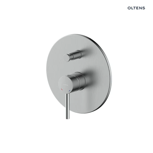 Oltens Molle bateria wannowo-prysznicowa podtynkowa kompletna nikiel 34100910