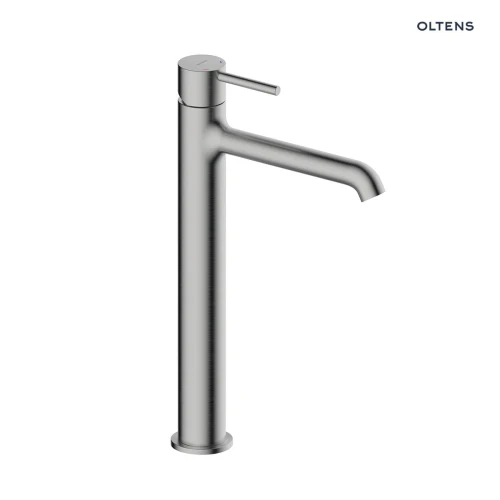 Oltens Molle Slim bateria umywalkowa stojąca wysoka nikiel 32403910