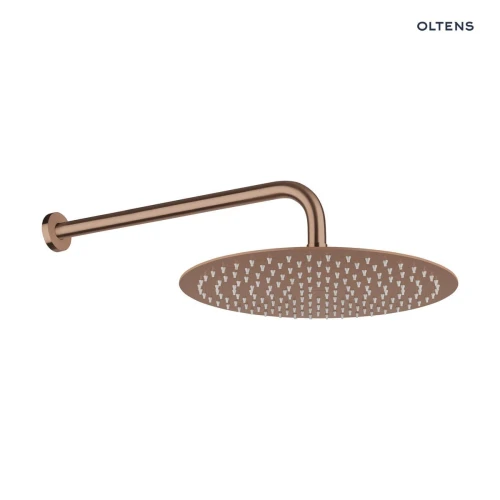 Oltens Vindel deszczownica 30 cm okrągła miedź szczotkowana 37006610