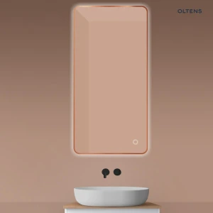 Oltens Nordlis lustro 60x120 cm prostokątne z oświetleniem od tyłu z matą grzewczą miedź szczotkowana 64121610