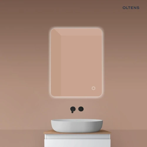 Oltens Nordlis lustro 60x80 cm prostokątne z oświetleniem od tyłu z matą grzewczą 64119000
