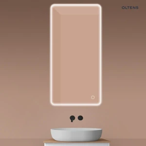 Oltens Nordlis lustro 60x120 cm prostokątne z oświetleniem z przodu z matą grzewczą 64118000