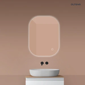Oltens Nordlis lustro 60x80 cm prostokątne z oświetleniem od tyłu z matą grzewczą 64126000