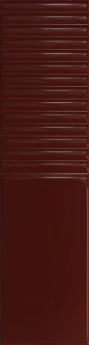 Tubądzin Groove burgundy 2 gloss STR 29,8x7,8x1 Gat.1 Płytka ścienna