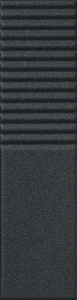 Tubądzin Groove graphite sugar 2 STR 29,8x7,8x1 Gat.1 Płytka ścienna