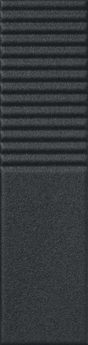 Tubądzin Groove graphite sugar 2 STR 29,8x7,8x1 Gat.1 Płytka ścienna