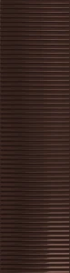 Tubądzin Groove brown 1 gloss STR 29,8x7,8x1 Gat.1 Płytka ścienna