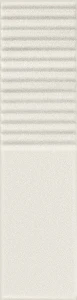 Tubądzin Groove white sugar 2 STR 29,8x7,8x1 Gat.1 Płytka ścienna