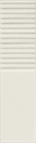 Tubądzin Groove white sugar 2 STR 29,8x7,8x1 Gat.1 Płytka ścienna