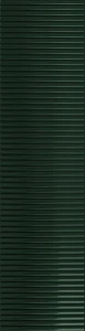 Tubądzin Groove green 1 gloss STR 29,8x7,8x1 Gat.1 Płytka ścienna