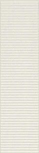 Tubądzin Groove white sugar 1 STR 29,8x7,8x1 Gat.1 Płytka ścienna