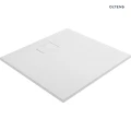 Oltens Bergytan brodzik 90x90 cm kwadratowy RockSurface biały 17101000