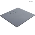 Oltens Bergytan brodzik 90x90 cm kwadratowy RockSurface szary beton 17101700