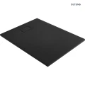 Oltens Bergytan brodzik 120x90 cm prostokątny RockSurface czarny mat 15104300