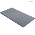 Oltens Bergytan brodzik 140x70 cm prostokątny RockSurface szary beton 15105700
