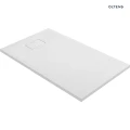 Oltens Bergytan brodzik 120x70 cm prostokątny RockSurface biały 15102000