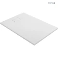 Oltens Bergytan brodzik 120x80 cm prostokątny RockSurface biały 15103000