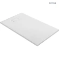 Oltens Bergytan brodzik 140x80 cm prostokątny RockSurface biały 15106000