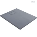 Oltens Bergytan brodzik 100x80 cm prostokątny RockSurface szary beton 15100700