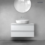 Oltens Vernal szafka 80 cm podumywalkowa wisząca szary mat 60001700