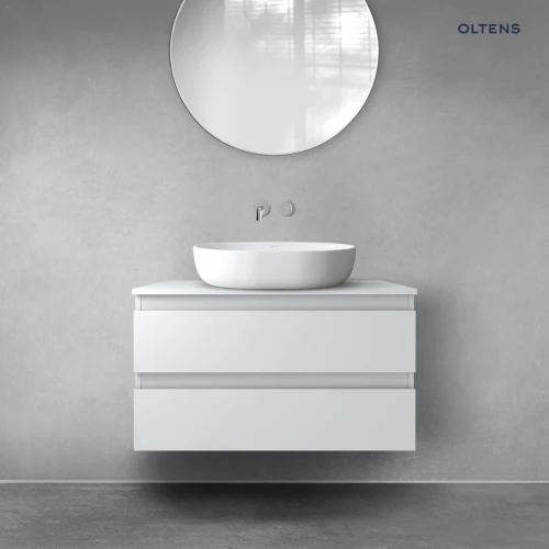 Oltens Vernal szafka 80 cm podumywalkowa wisząca szary mat 60001700