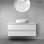 Oltens Vernal szafka 100 cm podumywalkowa wisząca szary mat 60002700