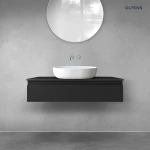 Oltens Vernal szafka 100 cm podumywalkowa wisząca czarny mat 60011300