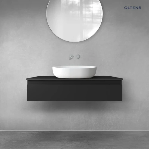 Oltens Vernal szafka 100 cm podumywalkowa wisząca czarny mat 60011300