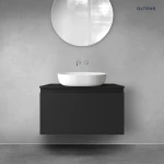 Oltens Vernal szafka 80 cm podumywalkowa wisząca czarny mat 60014300