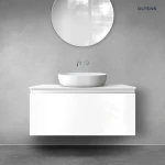 Oltens Vernal szafka 100 cm podumywalkowa wisząca biały połysk 60015000