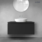 Oltens Vernal szafka 100 cm podumywalkowa wisząca czarny mat 60015300