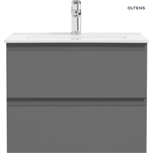 Oltens Vernal umywalka z szafką 60 cm grafit mat 68000400