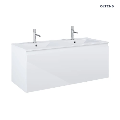 Oltens Vernal umywalka z szafką 120 cm biały połysk 68034000