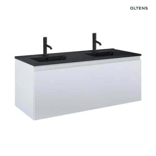 Oltens Vernal umywalka z szafką 120 cm czarny mat/szary mat 68035700
