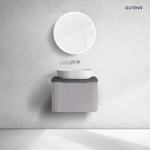 Oltens Hamnes szafka 60 cm podumywalkowa wisząca z blatem kaszmir/czarny mat 68667900