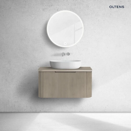 Oltens Hamnes szafka 80 cm podumywalkowa wisząca z blatem dąb 68669060