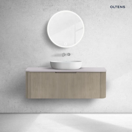 Oltens Hamnes szafka 120 cm podumywalkowa wisząca z blatem dąb/kaszmir 68680060