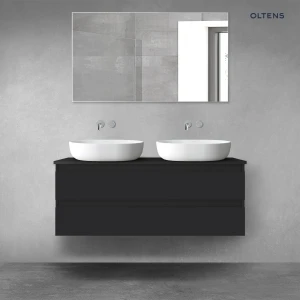 Oltens Vernal szafka 120 cm podumywalkowa wisząca czarny mat 60019300