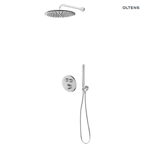 Zestaw Oltens Onega bateria podtynkowa z deszczownicą 30 cm Sondera i kompletem prysznicowym Ume chrom 36617100
