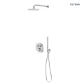 Zestaw Oltens Onega bateria podtynkowa z deszczownicą 25 cm Vindel i kompletem prysznicowym Ume chrom 36618100