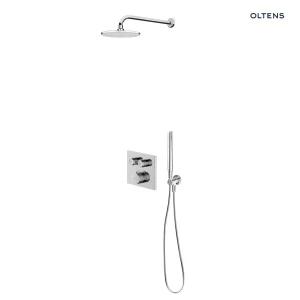 Zestaw Oltens Onega (S) bateria podtynkowa z deszczownicą 25 cm Vindel i kompletem prysznicowym Ume chrom 36620100