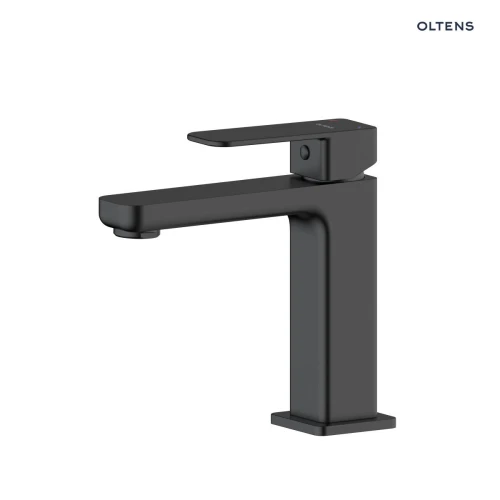 Oltens Hadsel bateria umywalkowa stojąca czarny mat 32204300