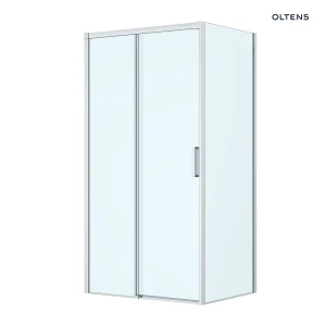 Oltens Breda kabina prysznicowa 110x80 cm prostokątna chrom/szkło przezroczyste 20222100