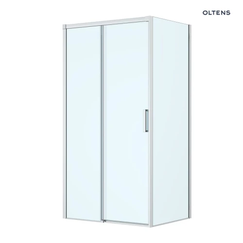 Oltens Breda kabina prysznicowa 110x80 cm prostokątna chrom/szkło przezroczyste 20222100