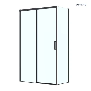 Oltens Breda kabina prysznicowa 120x80 cm prostokątna czarny mat/szkło przezroczyste 20223300